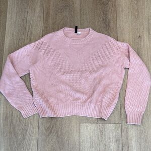 H&M Light Pink Women's Crew Neck Sweater